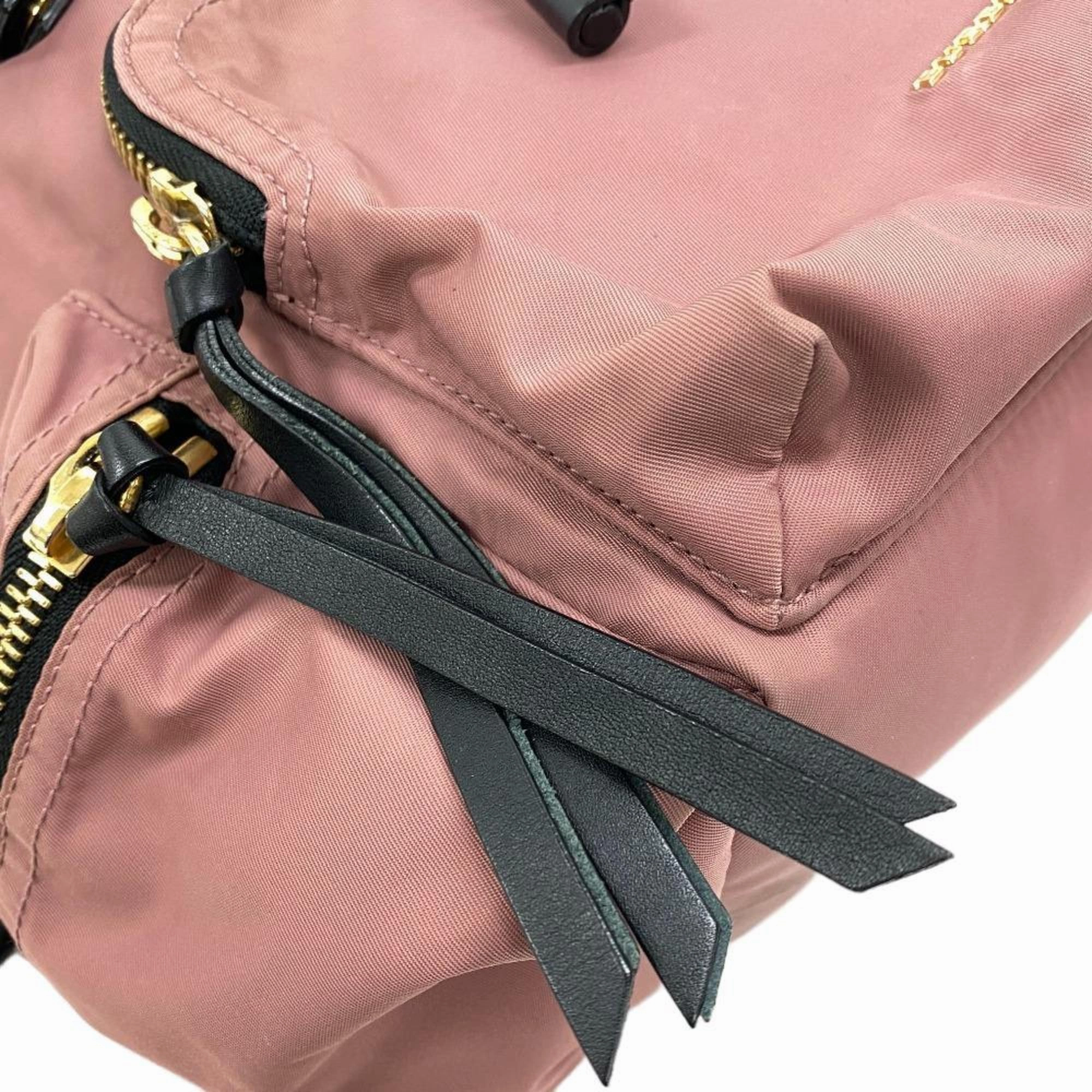Burberry  Nylon Leather Backpack (Pre-Owned)