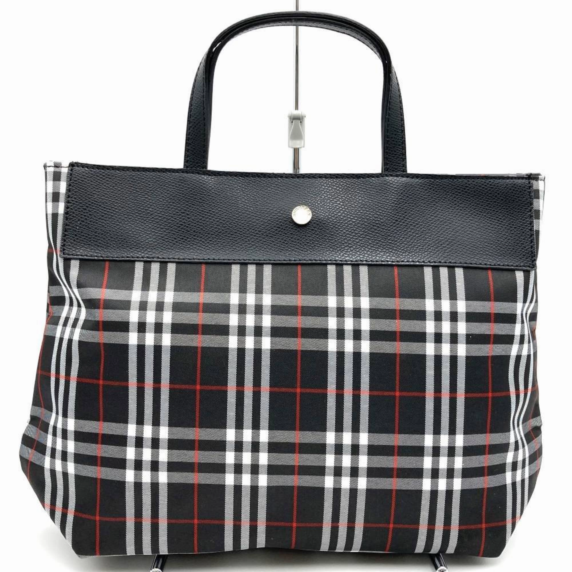 Burberry  Nylon Leather Tote Bag (Pre-Owned)