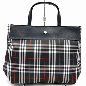 Burberry  Nylon Leather Tote Bag (Pre-Owned)