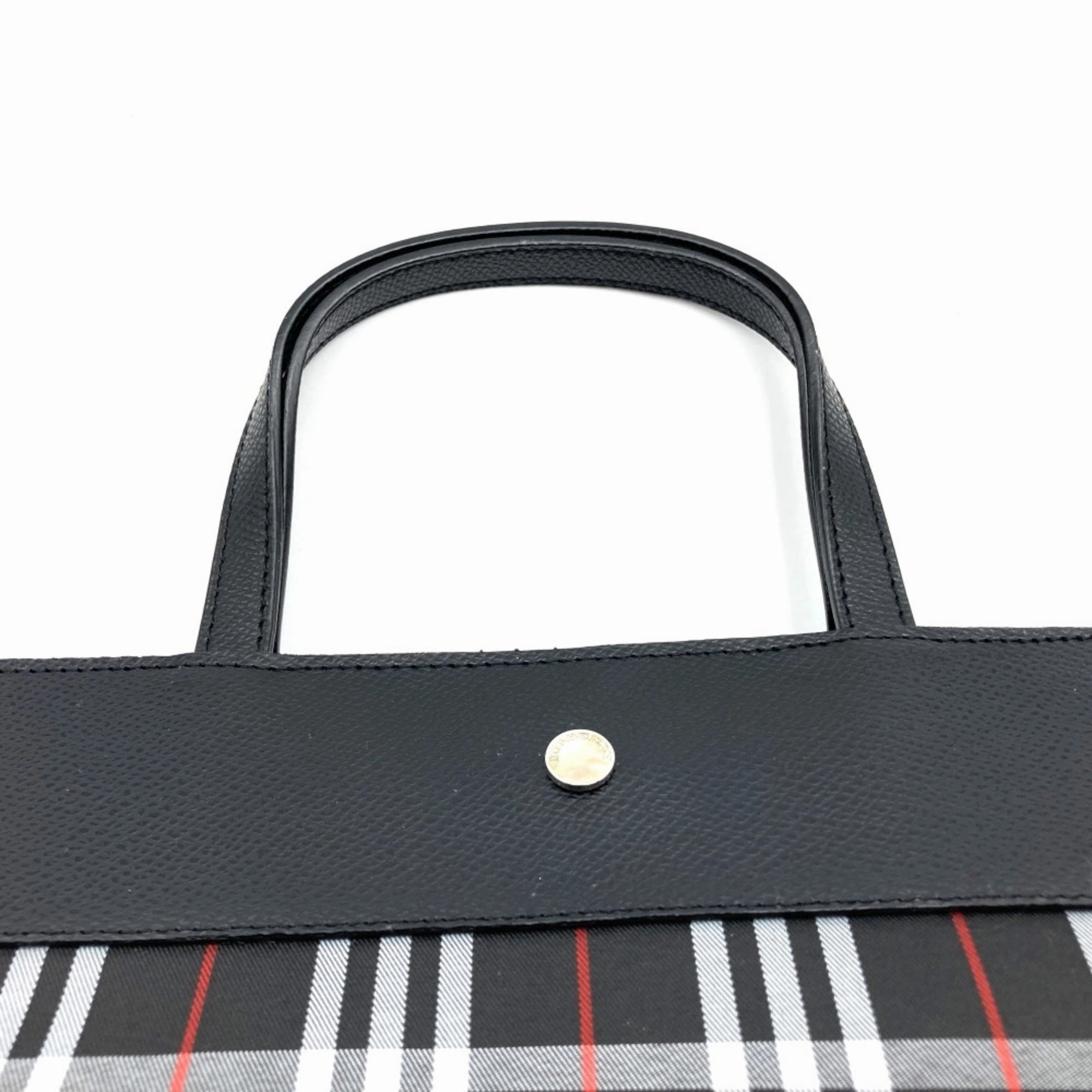 Burberry  Nylon Leather Tote Bag (Pre-Owned)