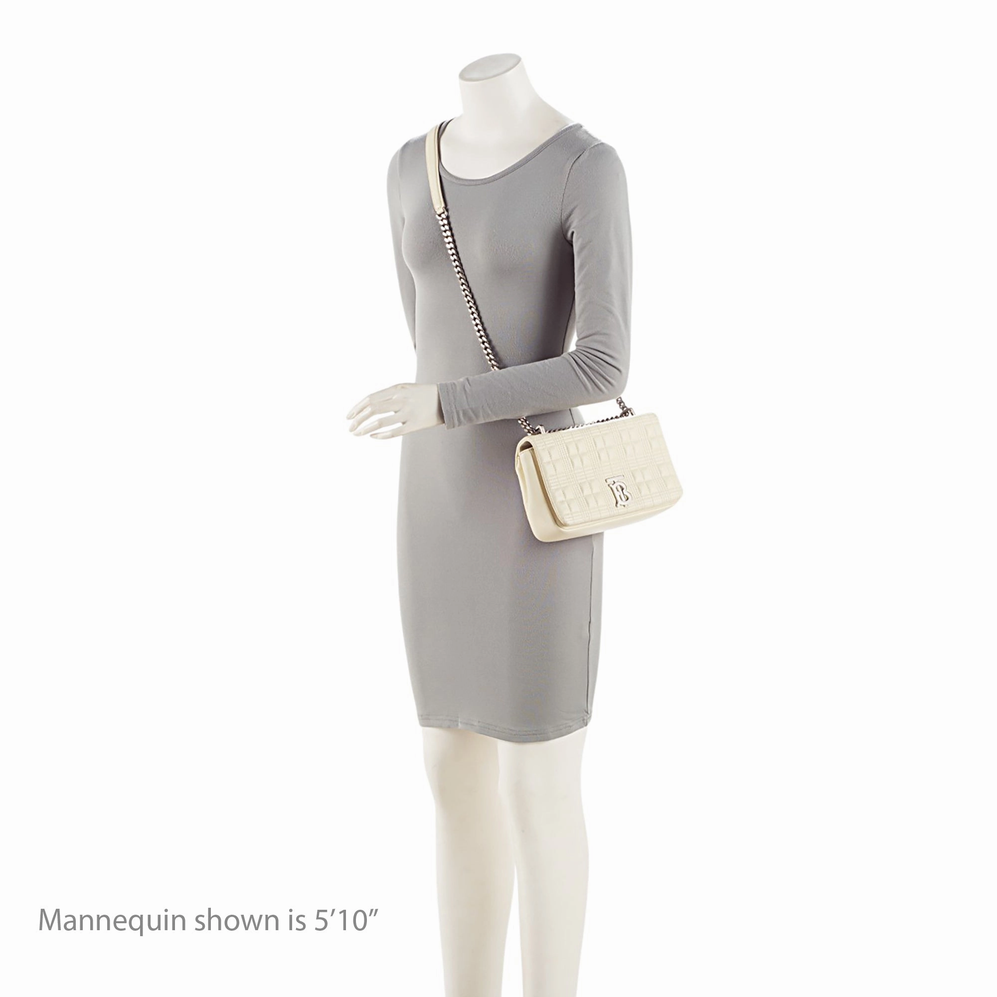 Burberry Quilted Lambskin TB Lola Chain Small Crossbody
