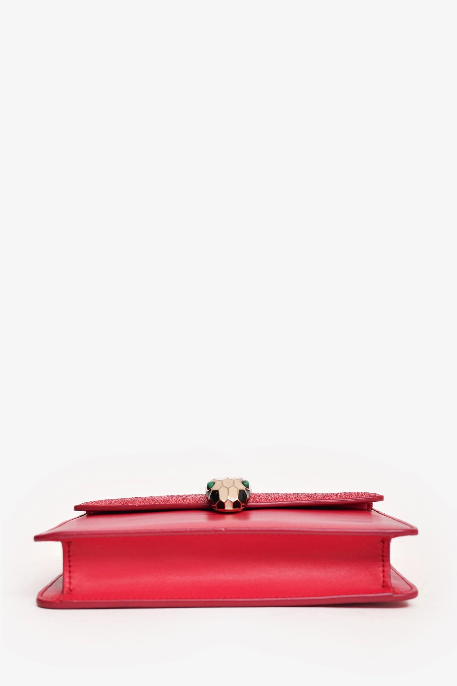 Bvlgari Pink Leather/Stingray Serpenti Crossbody (As Is)