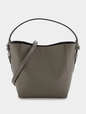 Cabachic Mini Leather Bucket bag