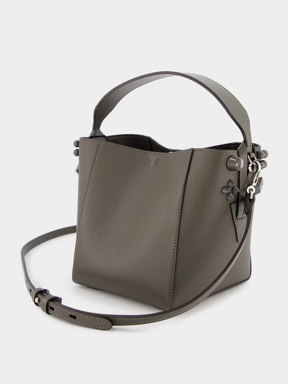 Cabachic Mini Leather Bucket bag
