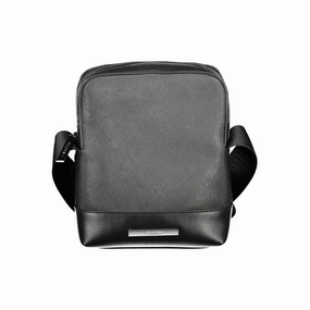 Calvin Klein Black Polyester Shoulder Men's Bag