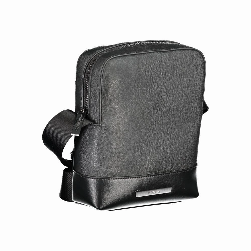 Calvin Klein Black Polyester Shoulder Men's Bag