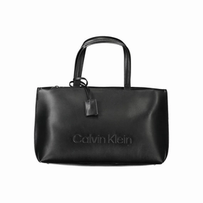 Calvin Klein Black Polyester Women Women's Handbag