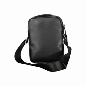 Calvin Klein Eco-Chic Black Shoulder Bag with Logo Men's Detail