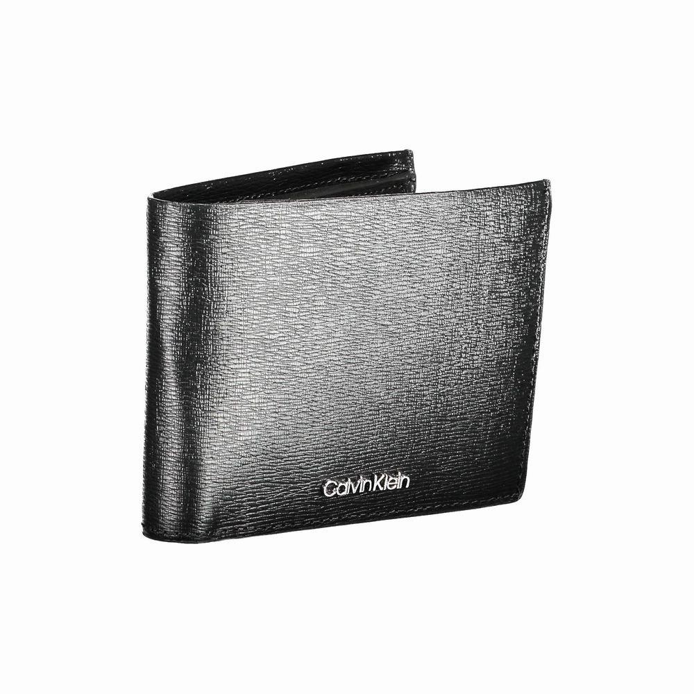Calvin Klein Elegant Black Leather Wallet with RFID Block