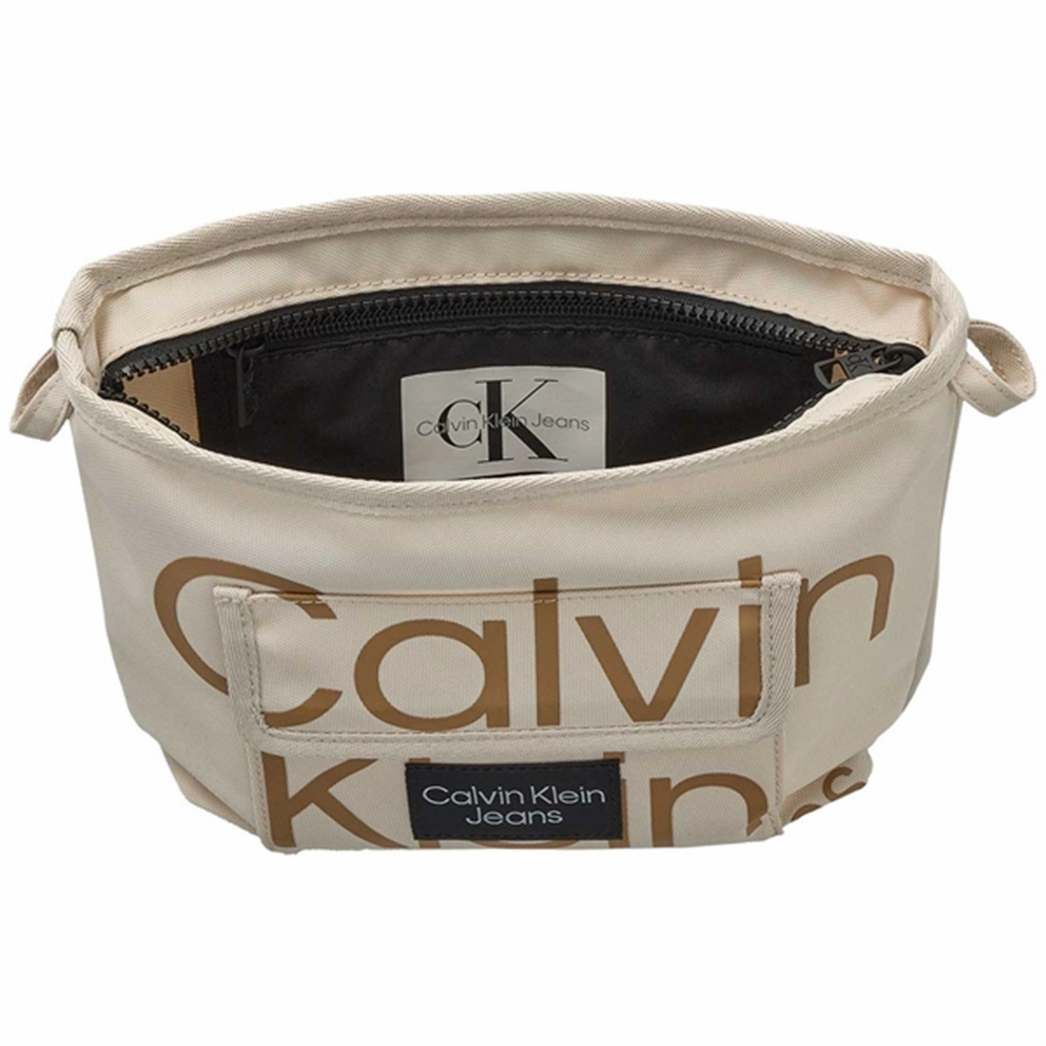 Calvin Klein Logo Crossbody Eggshell