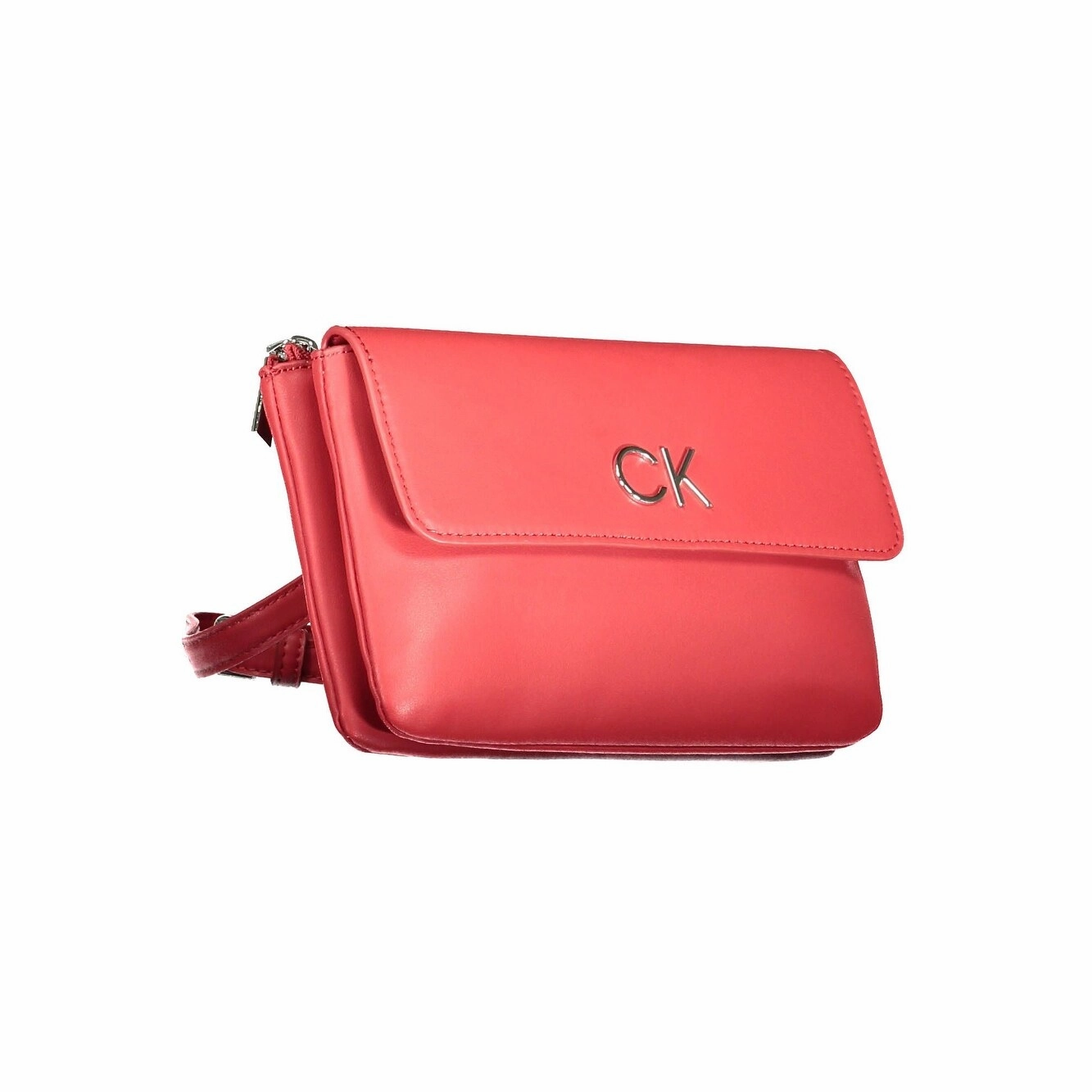 Calvin Klein Red Polyester Women Women's Handbag