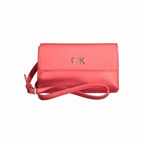 Calvin Klein Red Polyester Women Women's Handbag