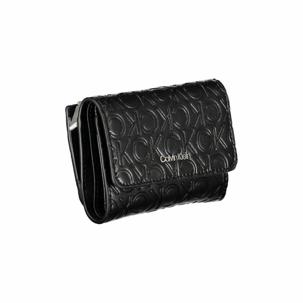Calvin Klein Sleek Black Double-Compartment Women's Wallet