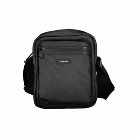 Calvin Klein Sleek Black Recycled Shoulder Men's Bag