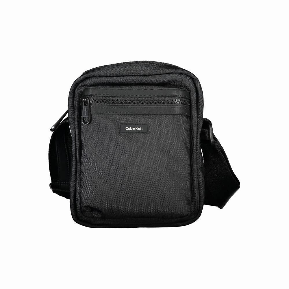 Calvin Klein Sleek Black Recycled Shoulder Men's Bag