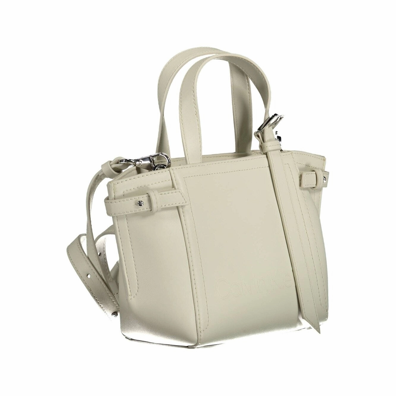 Calvin Klein White Polyester Women Women's Handbag