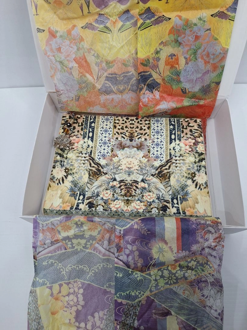 Camilla Small Bedazzled Fabric Pouch Bag