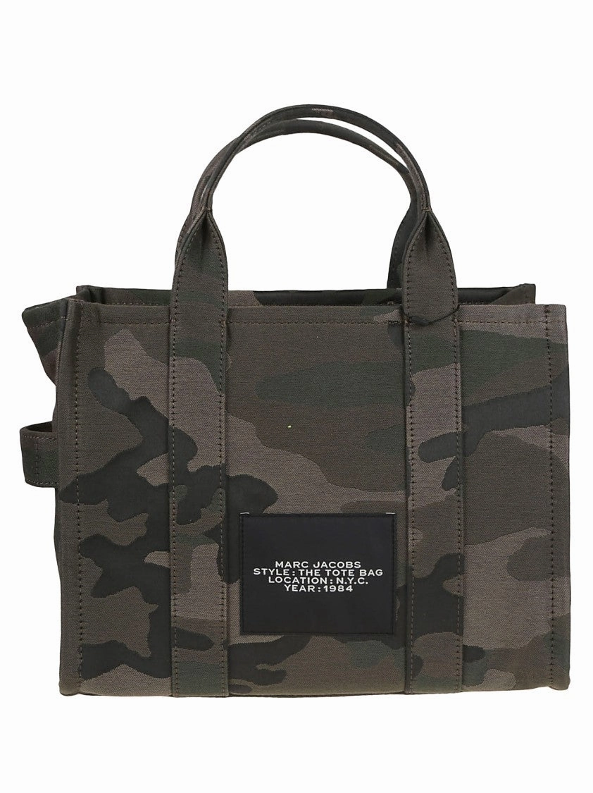 Camouflage Jacquard Medium Tote With Versatile Carrying Options