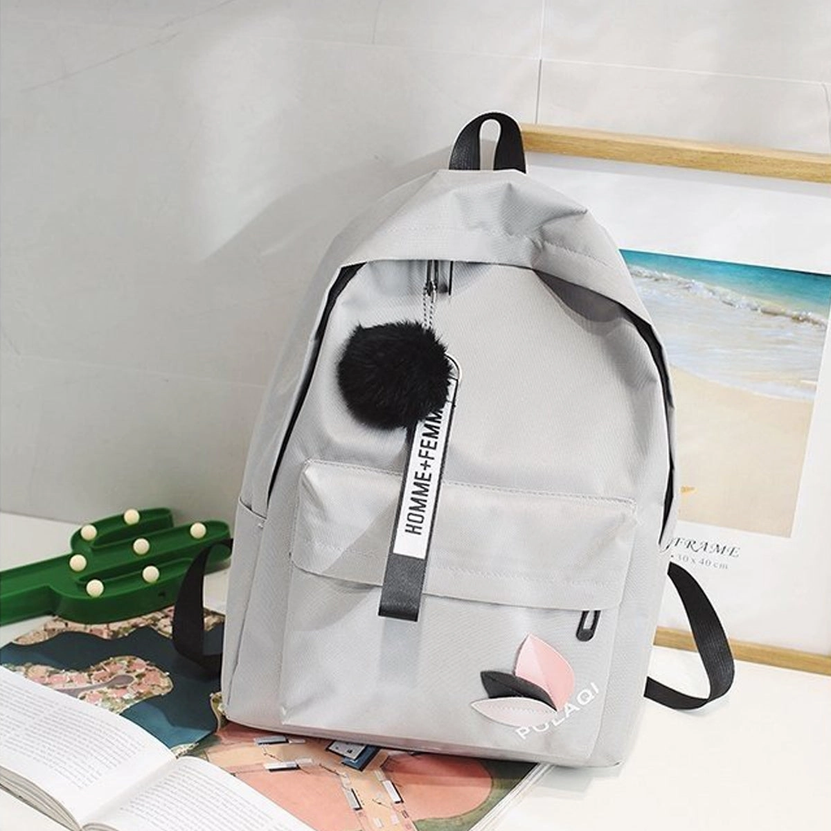 Canvas Backpack Large Capacity Travel Backpack Student School Bag