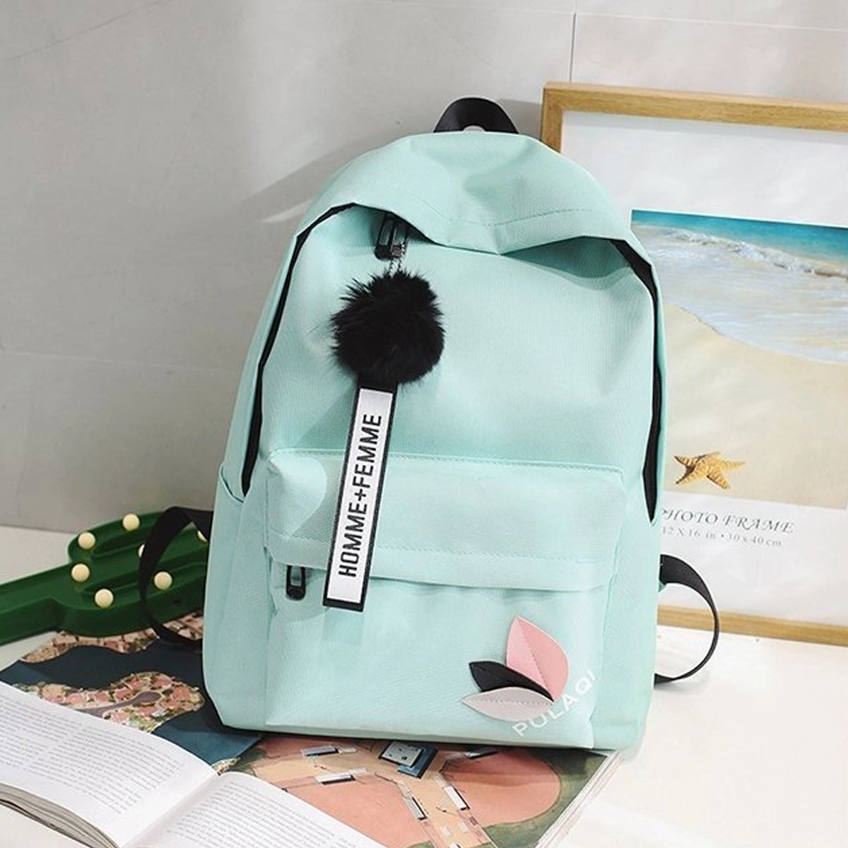 Canvas Backpack Large Capacity Travel Backpack Student School Bag