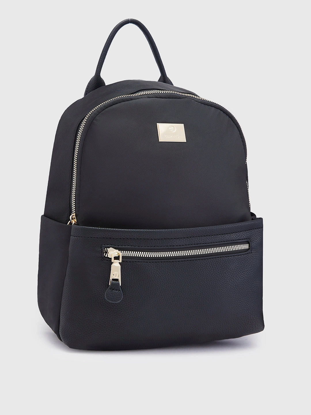 Caprese Casper Medium Black Casual Backpack