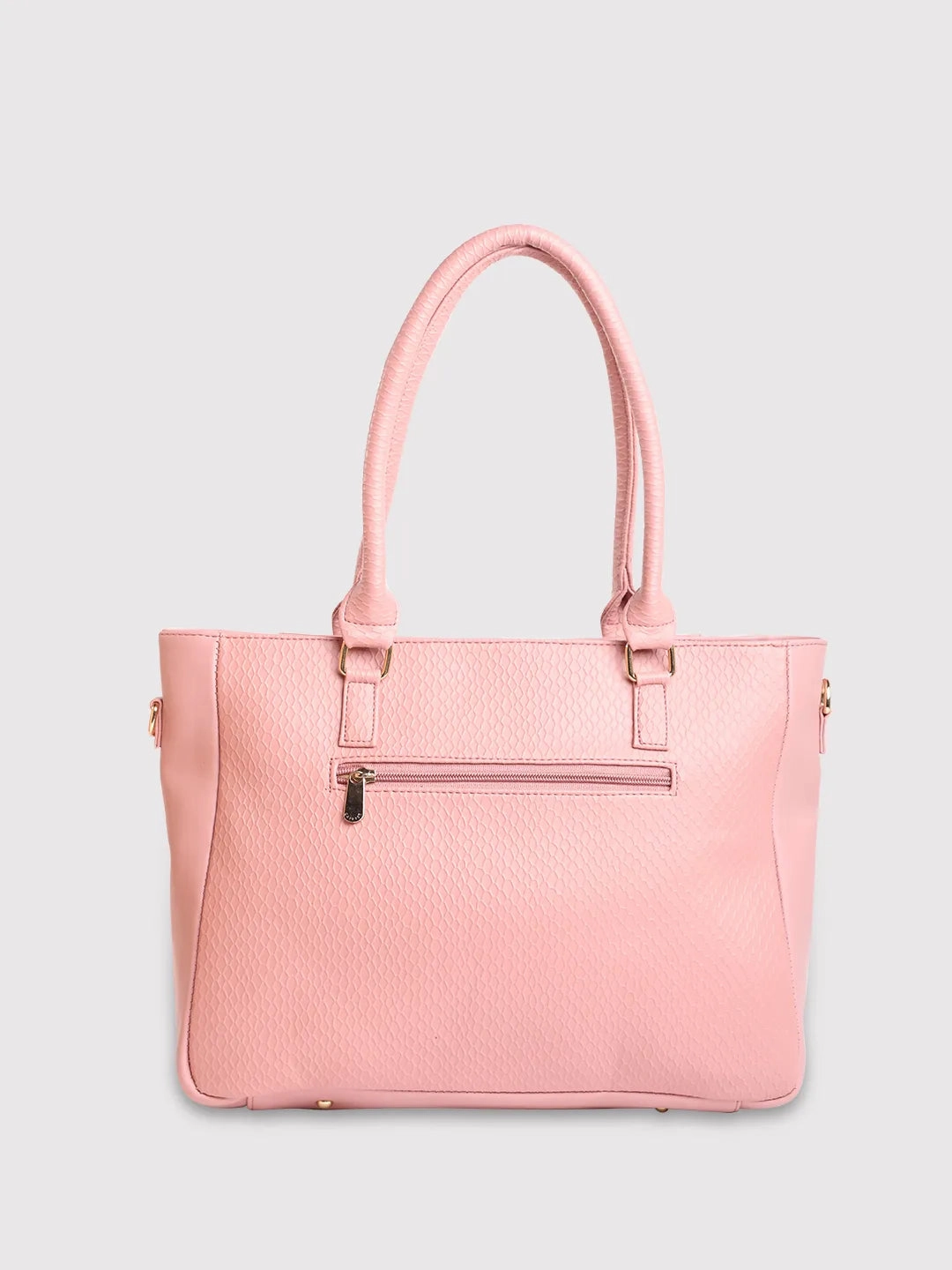 Caprese Fiona Large Light Pink Office Tote Bag
