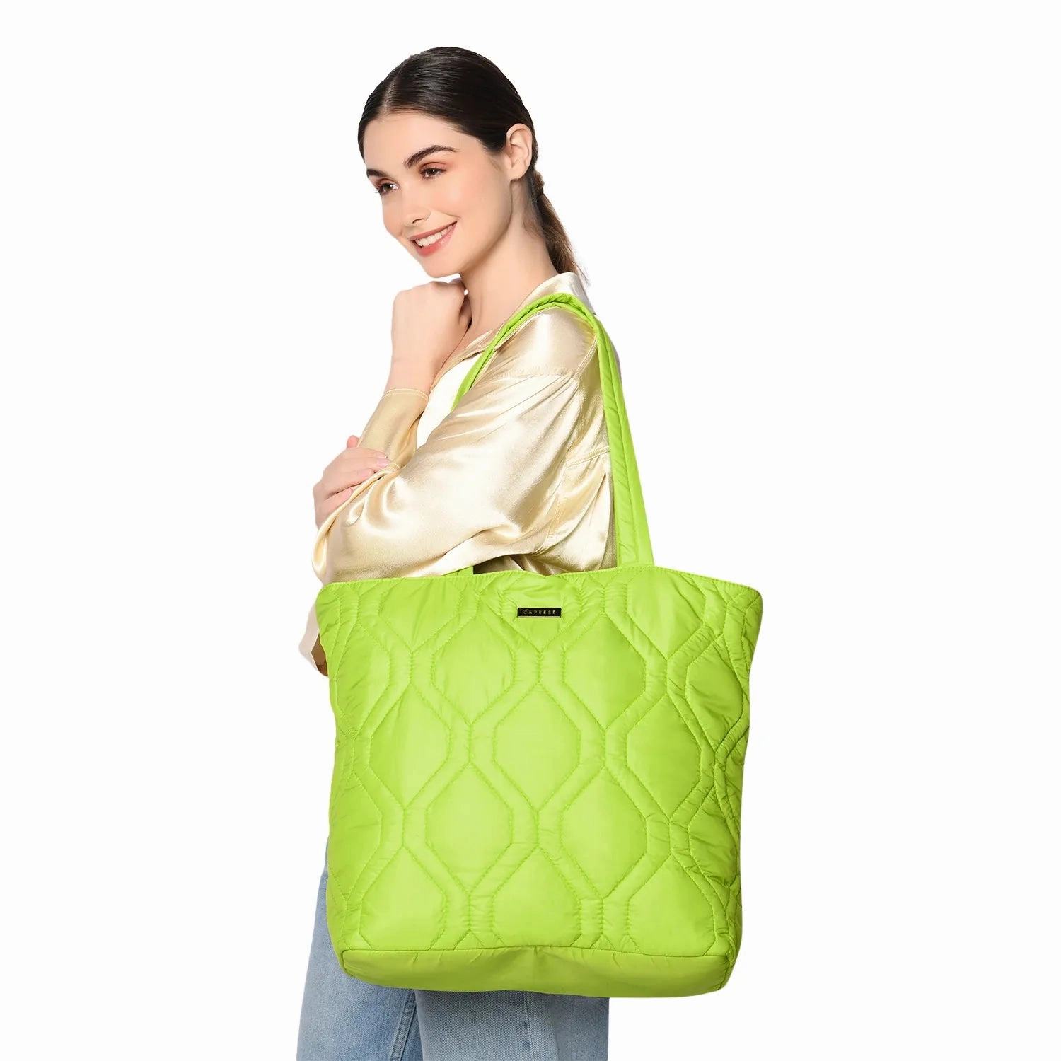 Caprese Mars Large (E) Lime Tote Bag