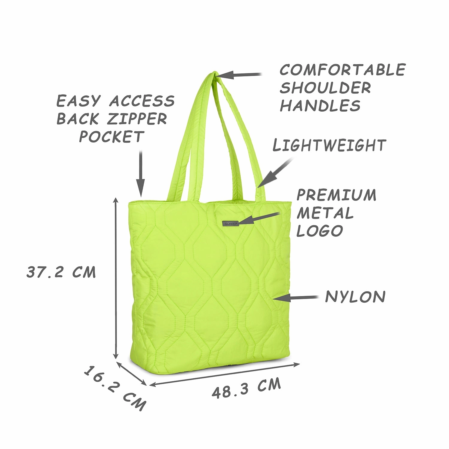 Caprese Mars Large (E) Lime Tote Bag