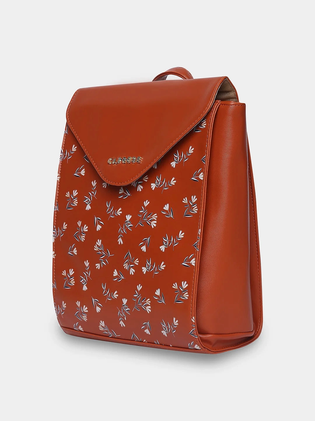 Caprese Merida Large Tan Printed Backpack