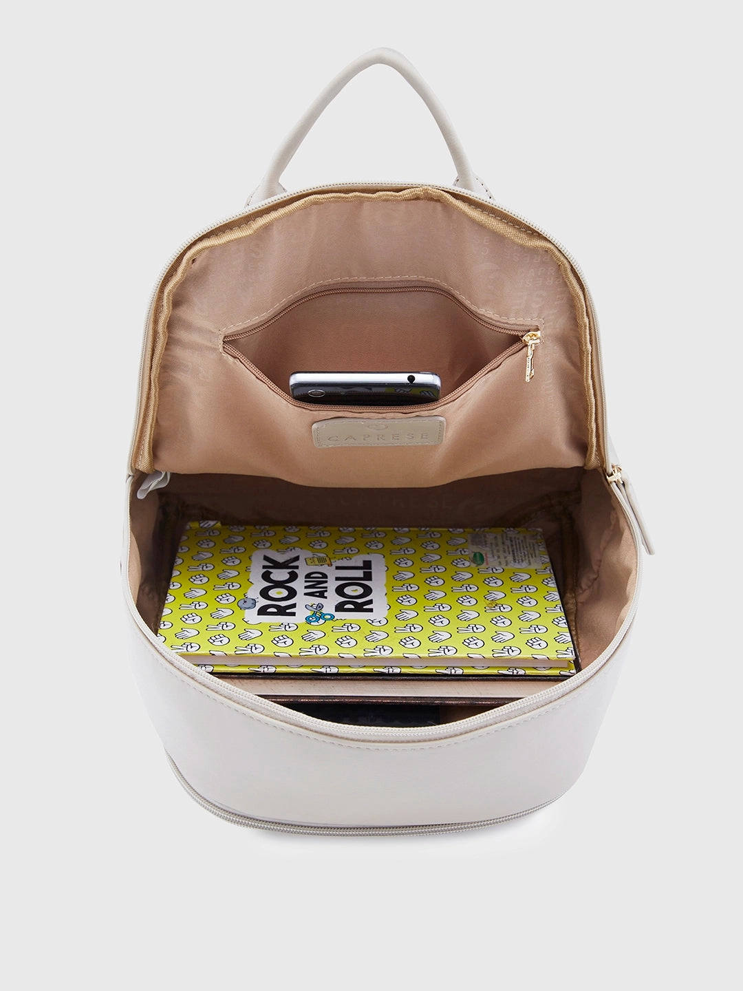 Caprese Merlin Medium Beige Backpack