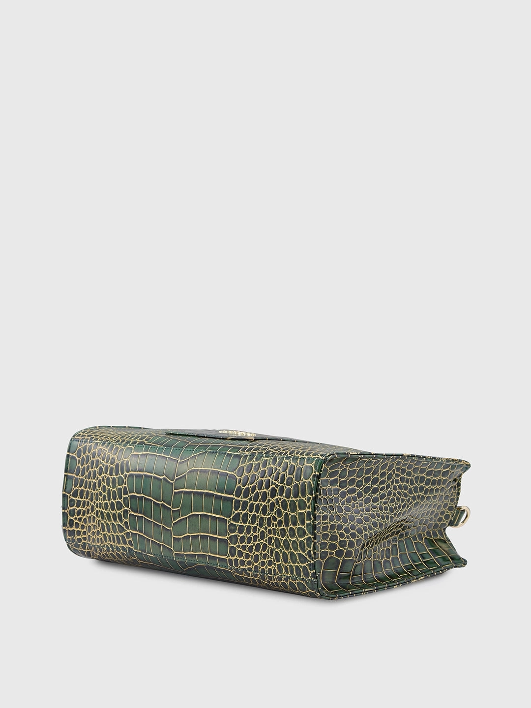 Caprese Miranda Medium Croco Green Tote Bag