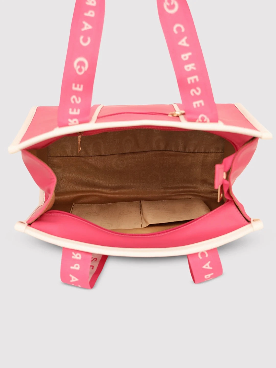 Caprese Trinity Medium Fuchsia Tote Bag