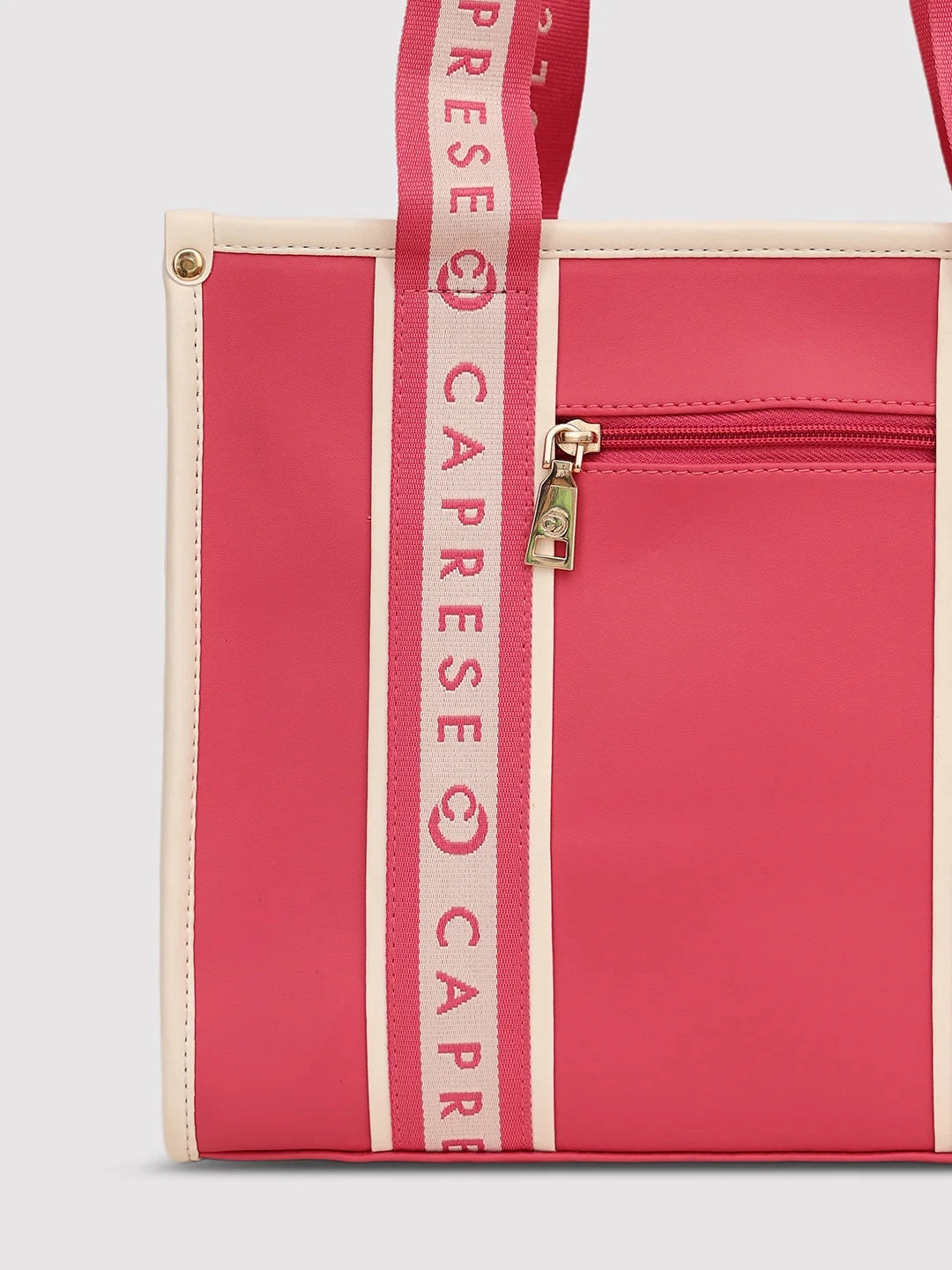 Caprese Trinity Medium Fuchsia Tote Bag