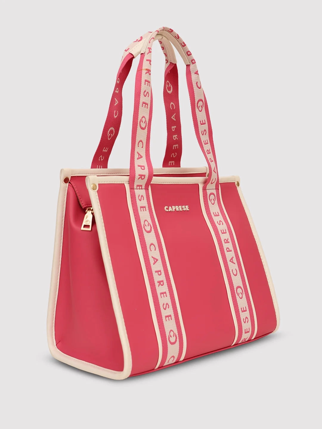 Caprese Trinity Medium Fuchsia Tote Bag