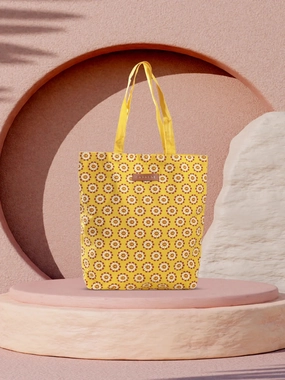 Caprese Vida Medium Yellow Tote Bag