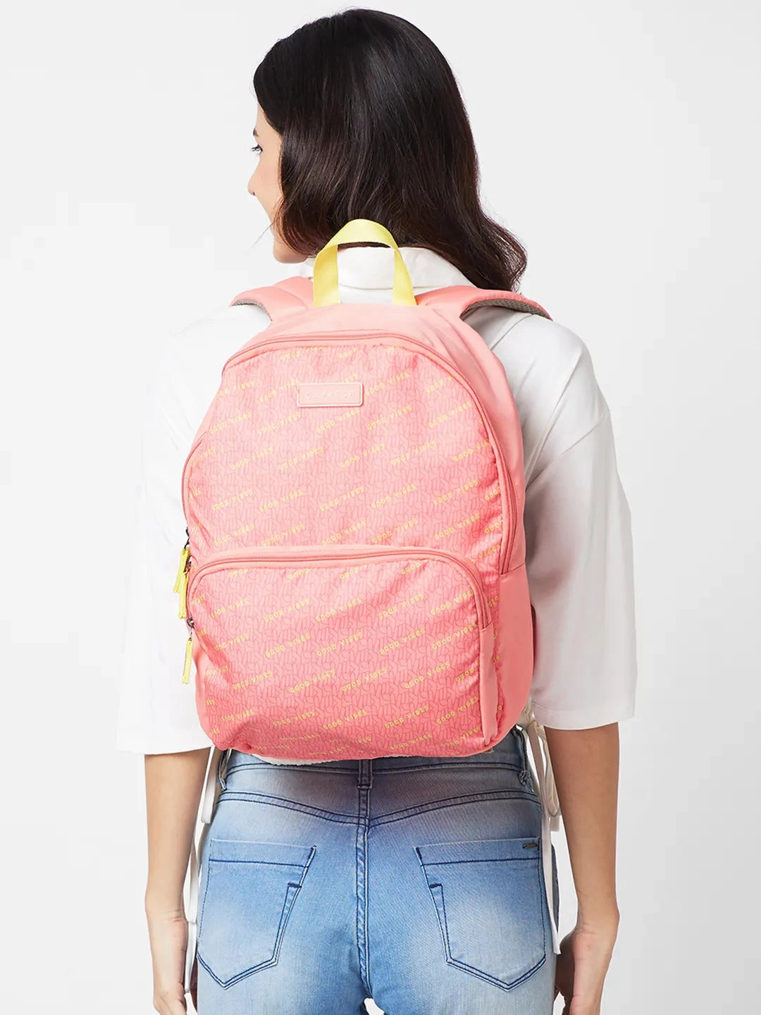 Caprese Zoe Large Peach Backpack