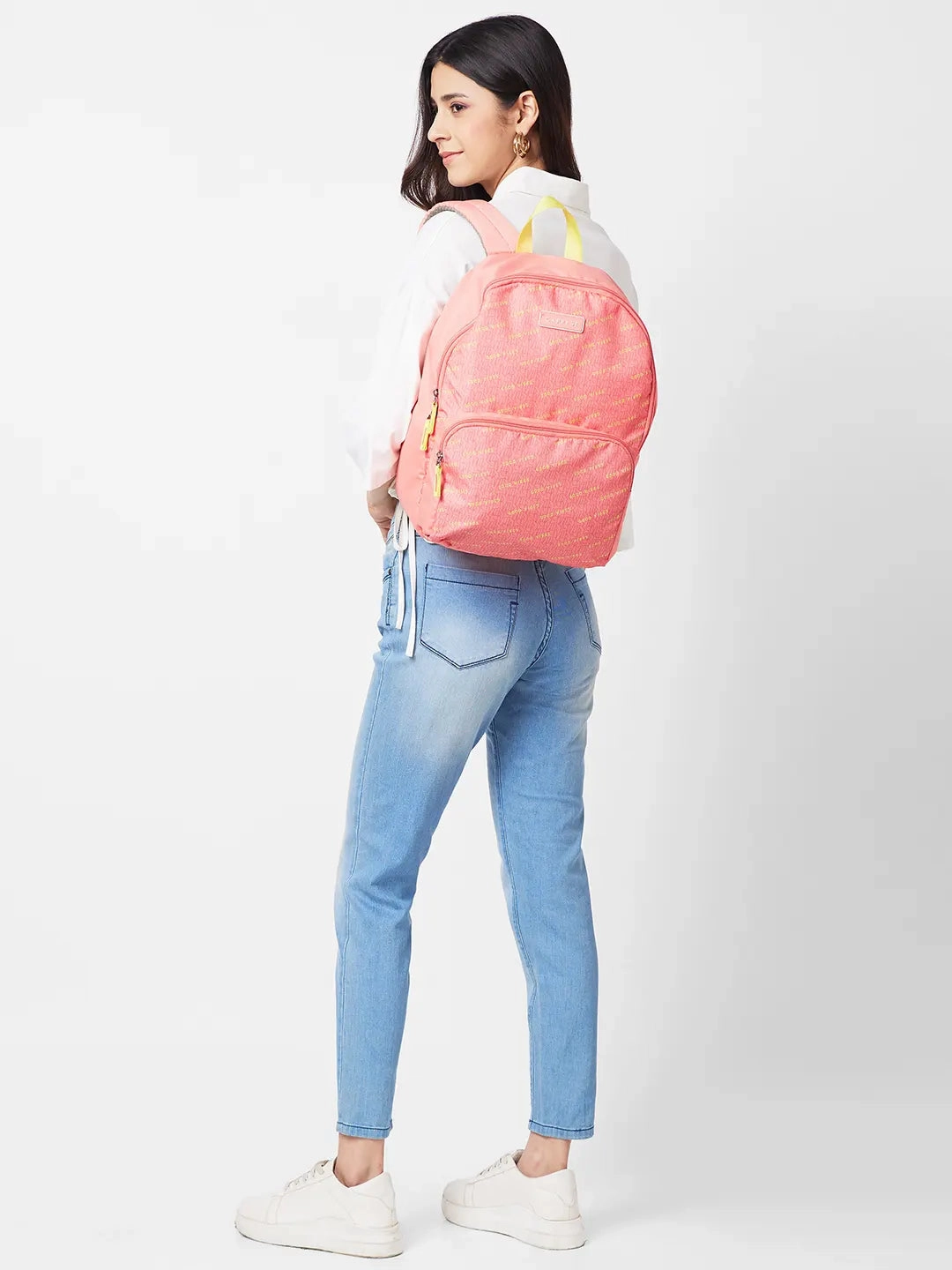 Caprese Zoe Large Peach Backpack