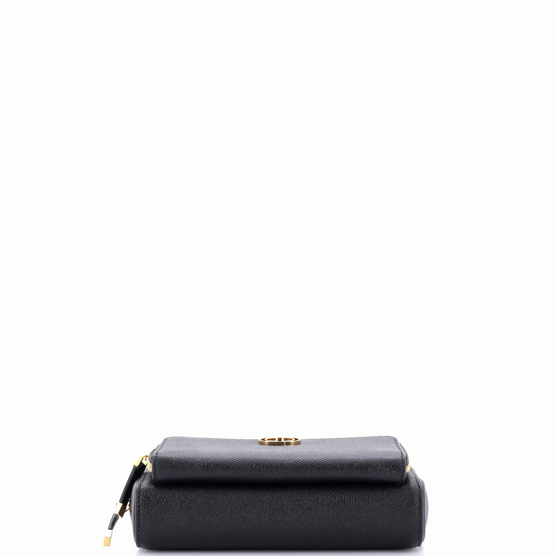 Caro Double Pouch Crossbody Bag Leather
