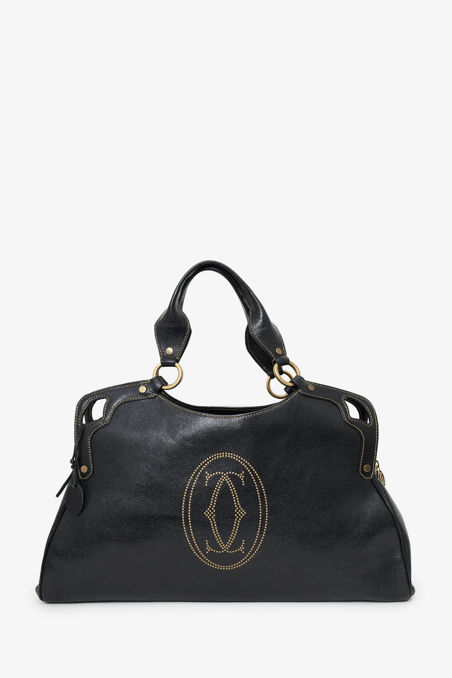 Cartier Black Leather Large Marcello de Cartier Bag