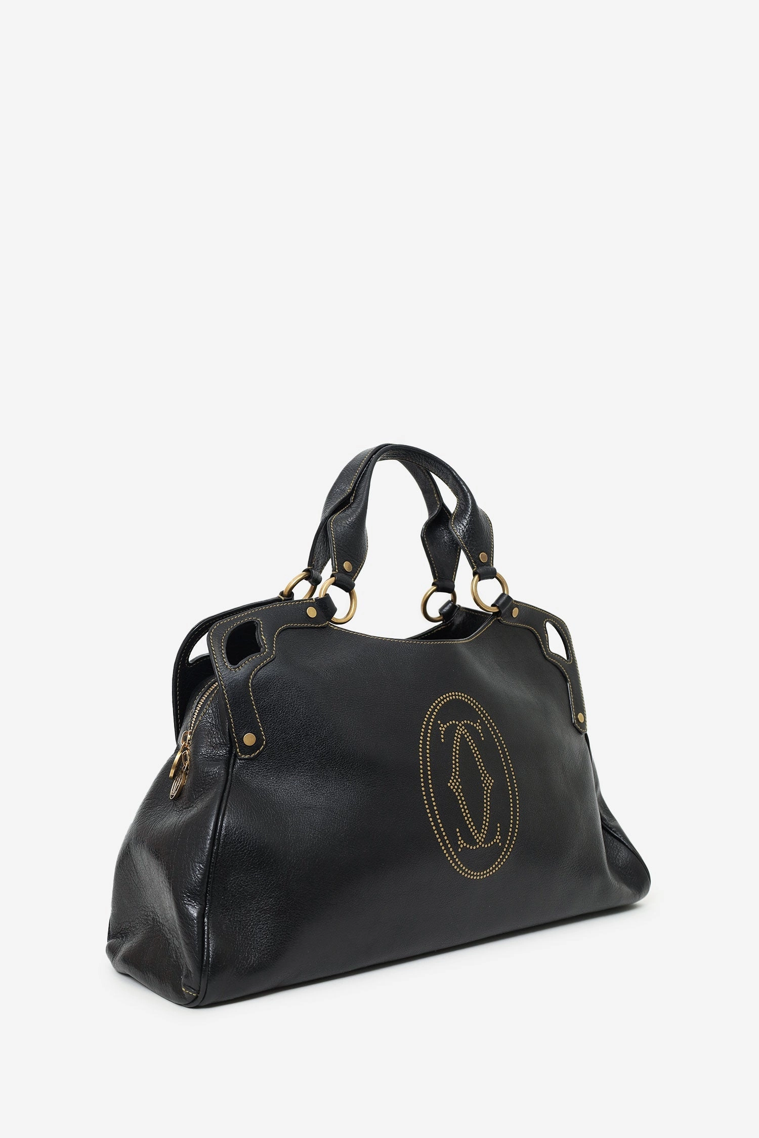 Cartier Black Leather Large Marcello de Cartier Bag