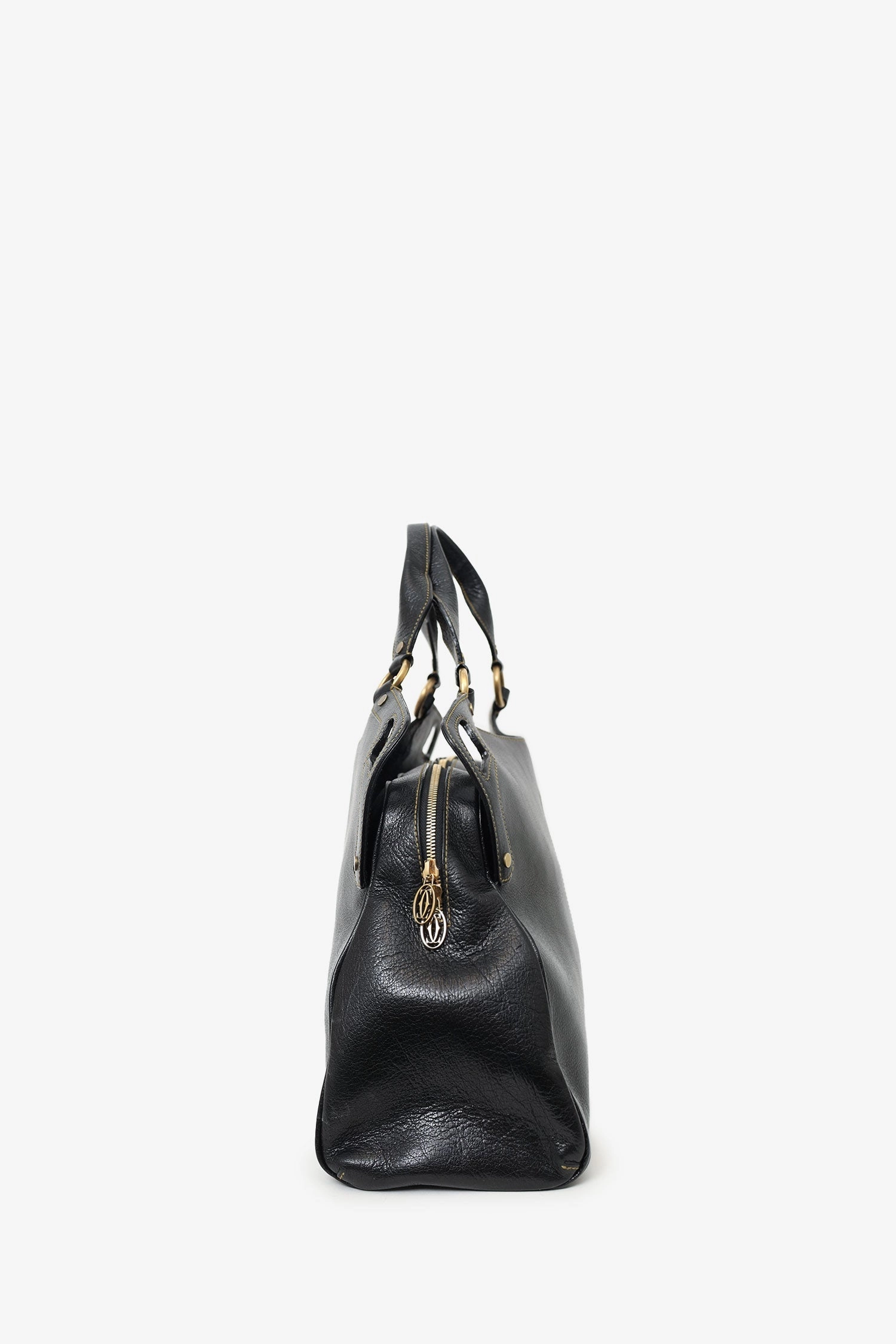 Cartier Black Leather Large Marcello de Cartier Bag
