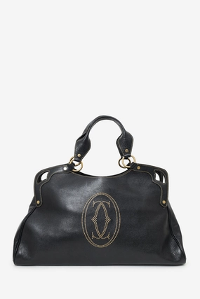 Cartier Black Leather Large Marcello de Cartier Bag