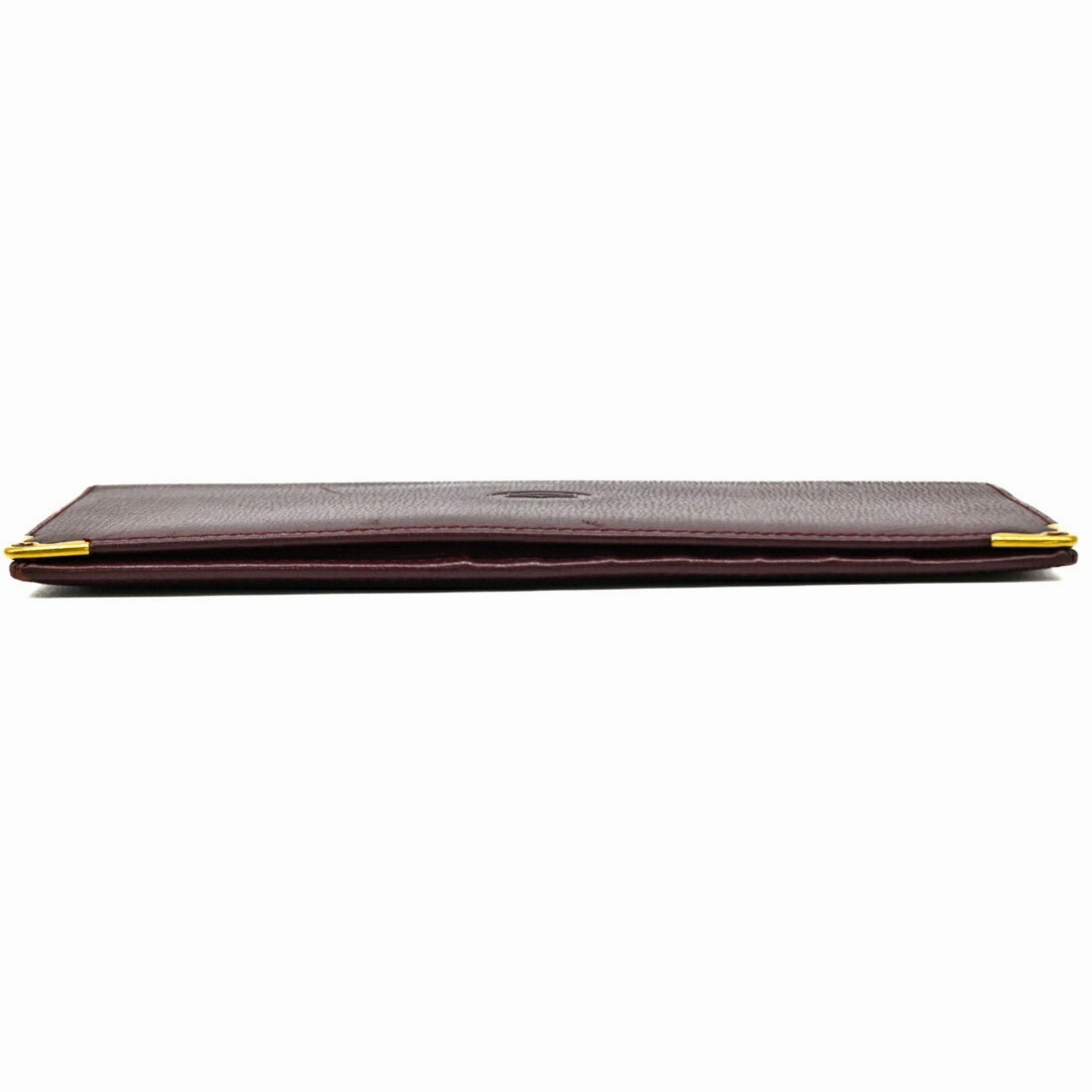 Cartier  Color Leather Long Wallet (Bi-Fold) (Pre-Owned)