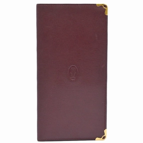 Cartier  Color Leather Long Wallet (Bi-Fold) (Pre-Owned)