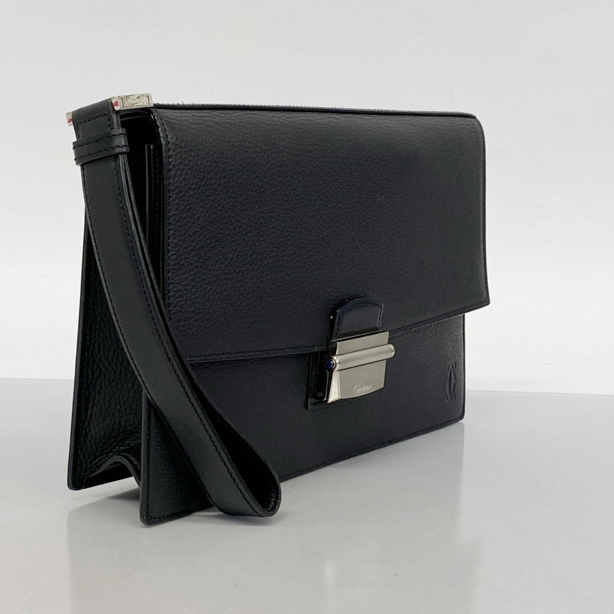 Cartier Leather Clutch Bag (Pre-Owned)