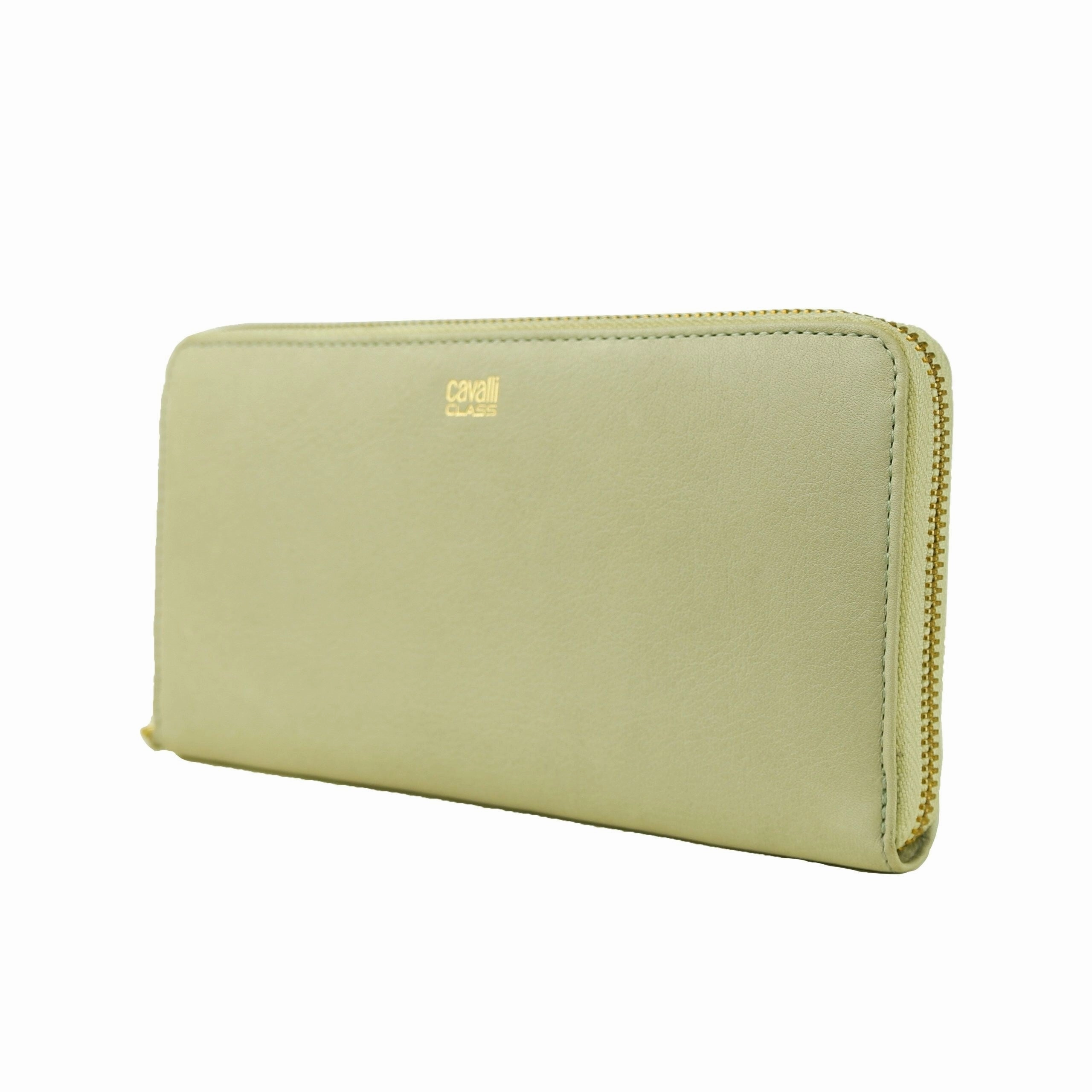 Cavalli Class Gray Calfskin Women Women's Wallet - One Size