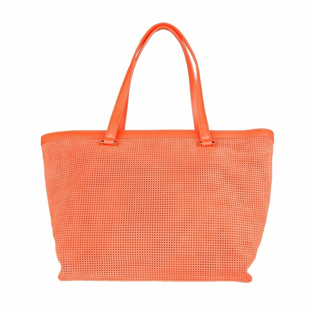 Cavalli Class Orange Calfskin Women Women's Handbag
