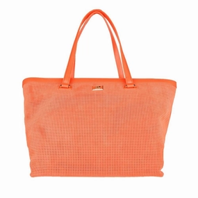 Cavalli Class Orange Calfskin Women Women's Handbag