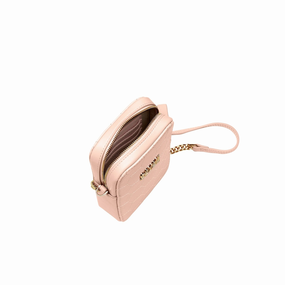 Cavalli Class PALERMO Powder Pink Small Phone Holder Crossbody bag for womens