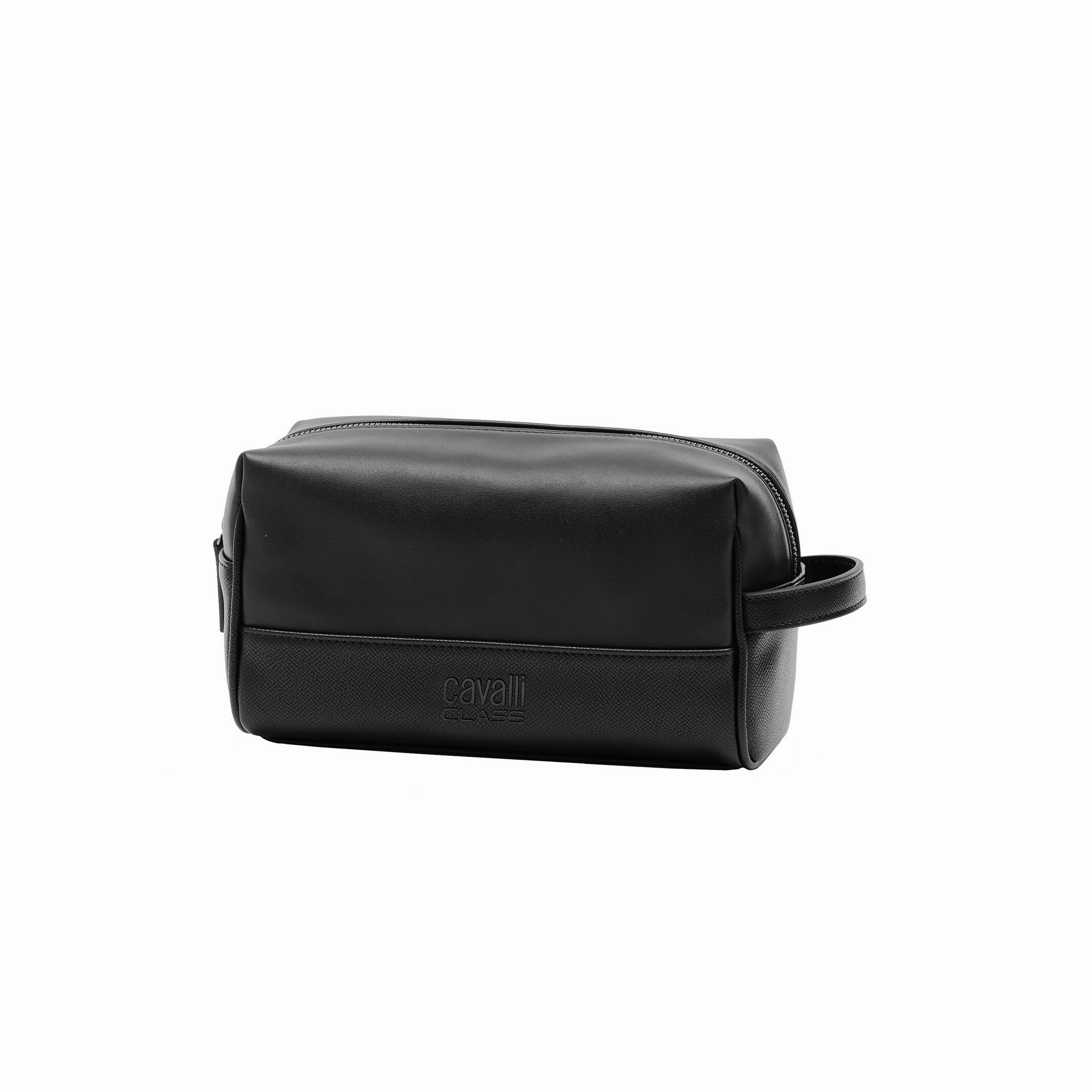 Cavalli Class UDINE Black Medium Pouch Travel Bag for womens